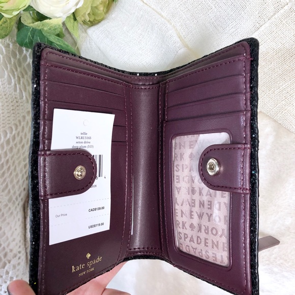 💛KATE SPADE💛 Plum Wallet - Picture 6 of 8